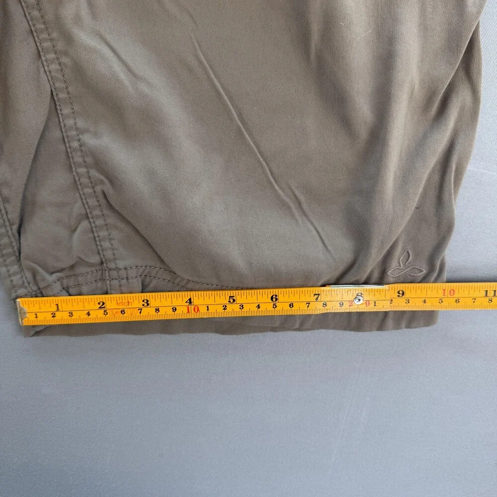 PrAna Shorts Mens FIT 34 Beige Chino 5 Pocket Flat Front Casual Outdoor 9 Inseam